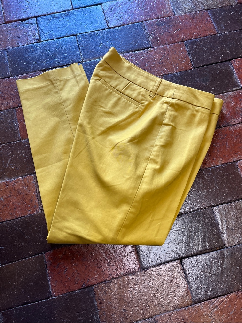 Willi Smith size 8 mustard yellow tailored pants 2074